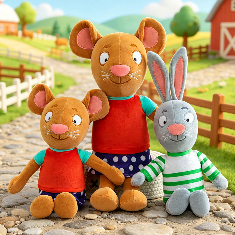 Kids Education Movies - 30/60cm Kawaii Pip and Posy Plush