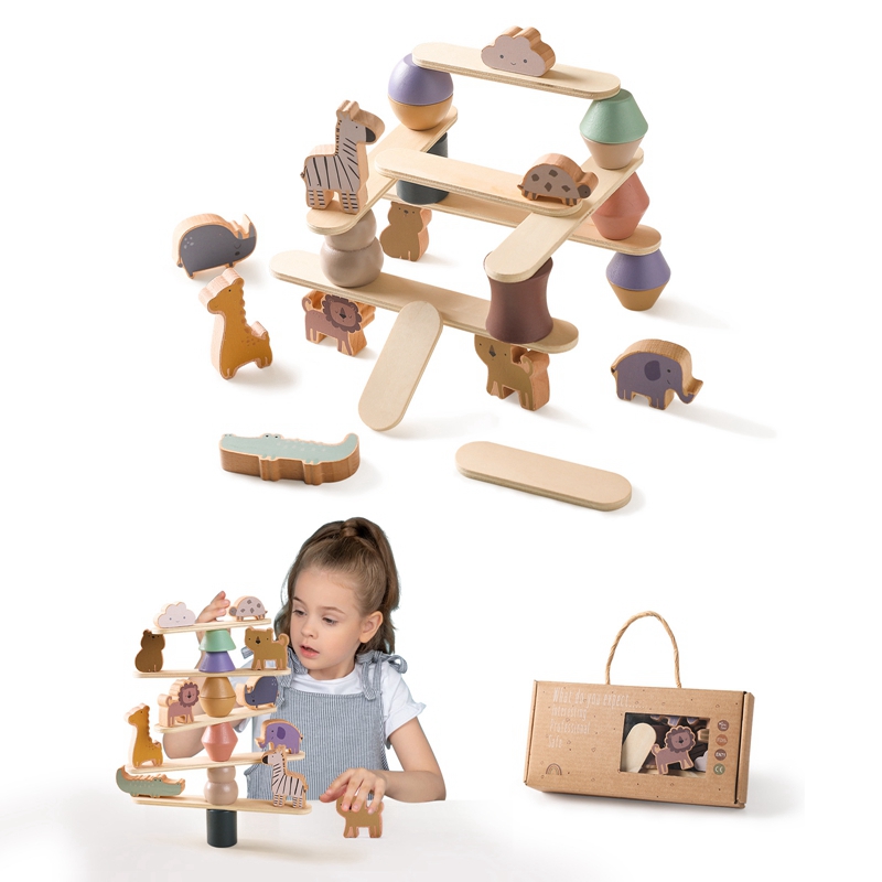 Kids Education Usa - Kid Montessori Toy Baby Wooden Animal