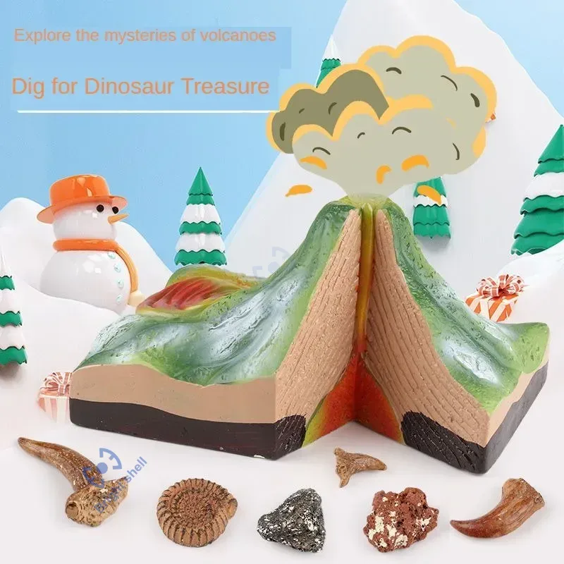 Science Kit Volcano - Volcano Kids Toy Dinosaur Pyramid DIY