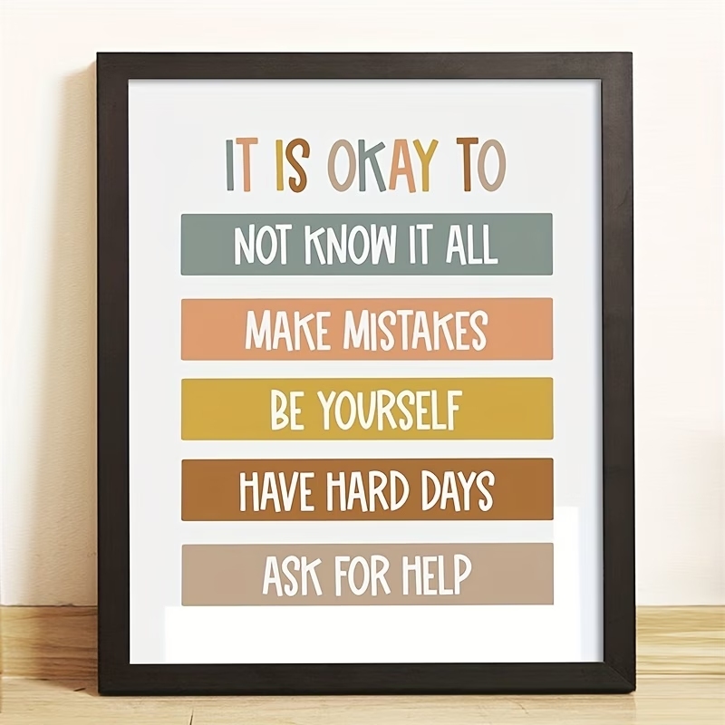 Kids Education Picture - Modern Bohemian Classroom Educational Quotes Print