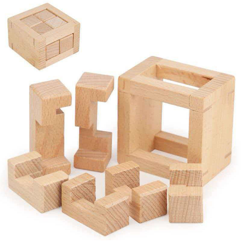 Brain Teaser Cube - YueYu II Wooden Disentanglement Puzzles Difficult