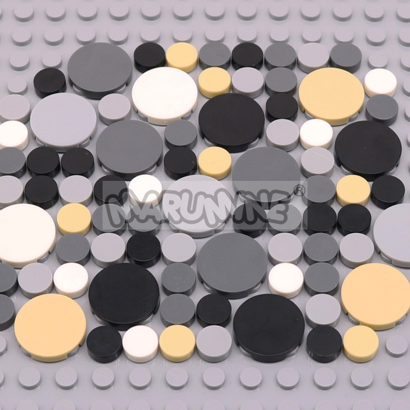 Lego Set City - 350PCS Round Tile Blocks 1x1 2x2