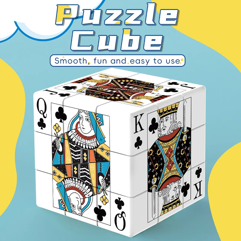 Brain Teaser Cube - 3x3x3 Smooth Speed Magic Cube UV