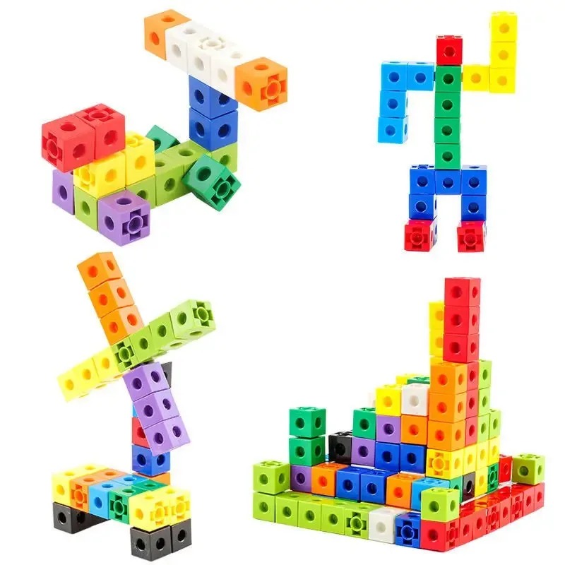 100PCS Set Linking Cubes Math  - đánh giá và giá Brain Teaser Cube