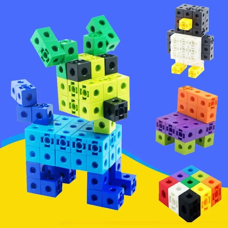 100PCS Set Linking Cubes Math  - đánh giá và giá Brain Teaser Cube