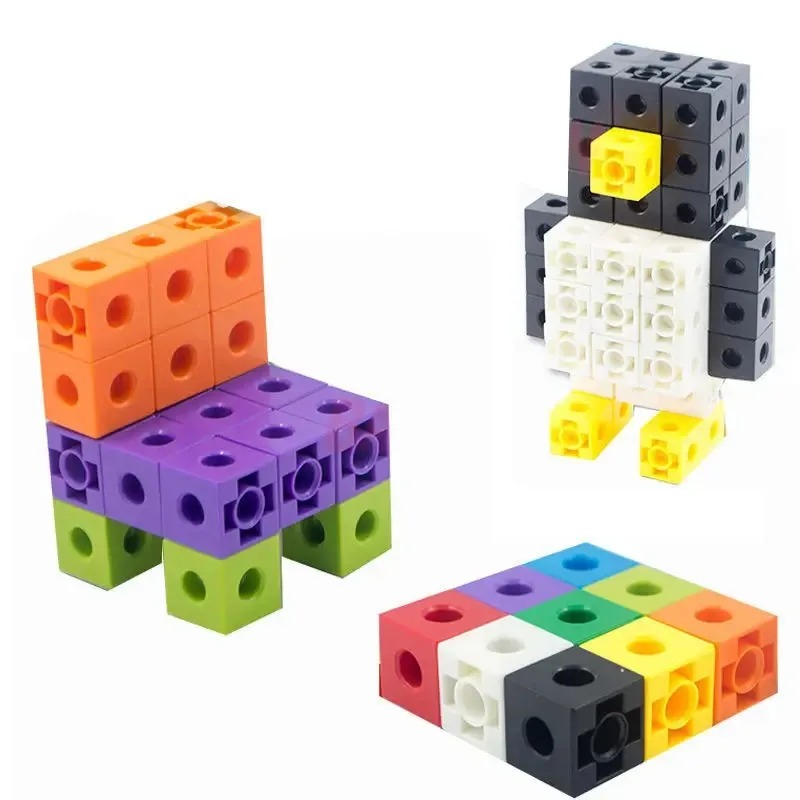100PCS Set Linking Cubes Math  - đánh giá và giá Brain Teaser Cube