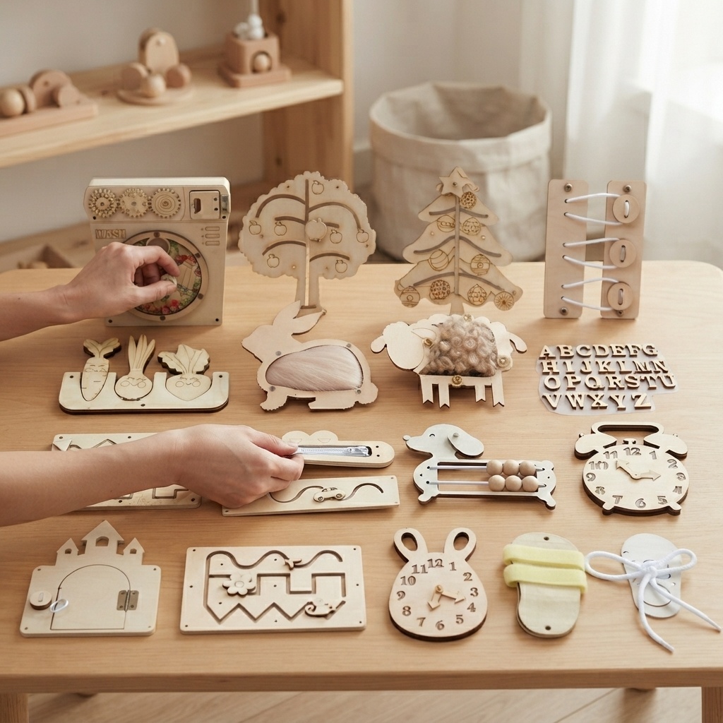 Hot Busy Board Montessori Wood - đánh giá và giá Kids Education Usa