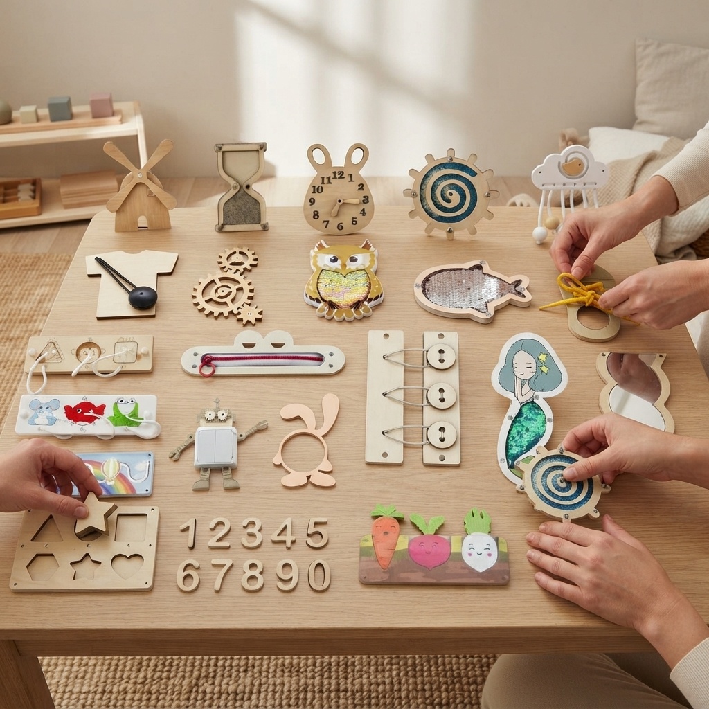Hot Busy Board Montessori Wood - đánh giá và giá Kids Education Usa
