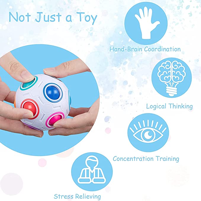 =Magic Rainbow Puzzle Ball Spe - đánh giá và giá Brain Teaser Cube