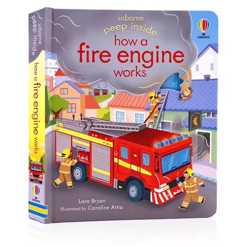 Usborne Peep Inside How A Fire - đánh giá và giá Kids Education Picture