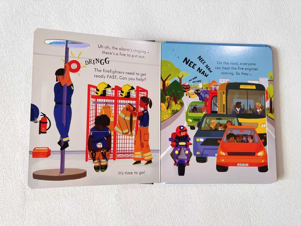Usborne Peep Inside How A Fire - đánh giá và giá Kids Education Picture