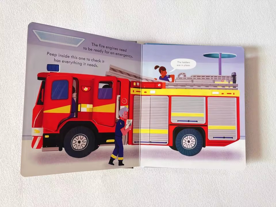 Usborne Peep Inside How A Fire - đánh giá và giá Kids Education Picture