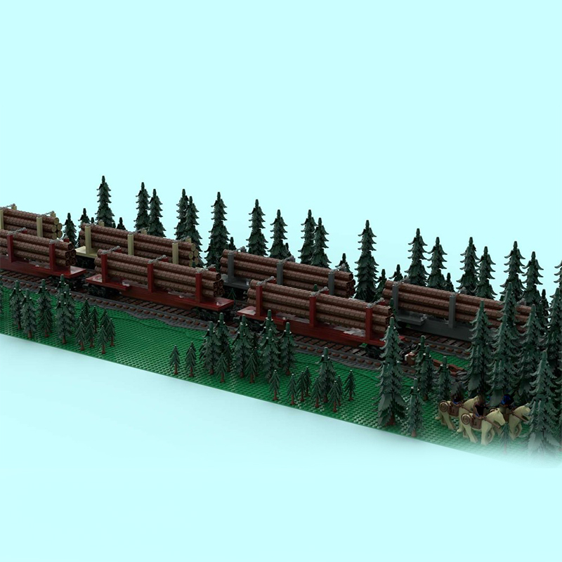 224pcs MOC Skeleton Log Train  - đánh giá và giá Kids Education Login