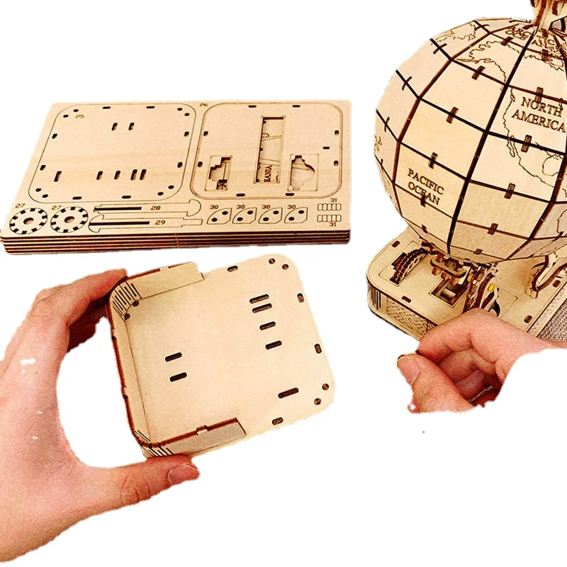 3D Globe Wooden Puzzle Toy Mec - đánh giá và giá Puzzle Map World