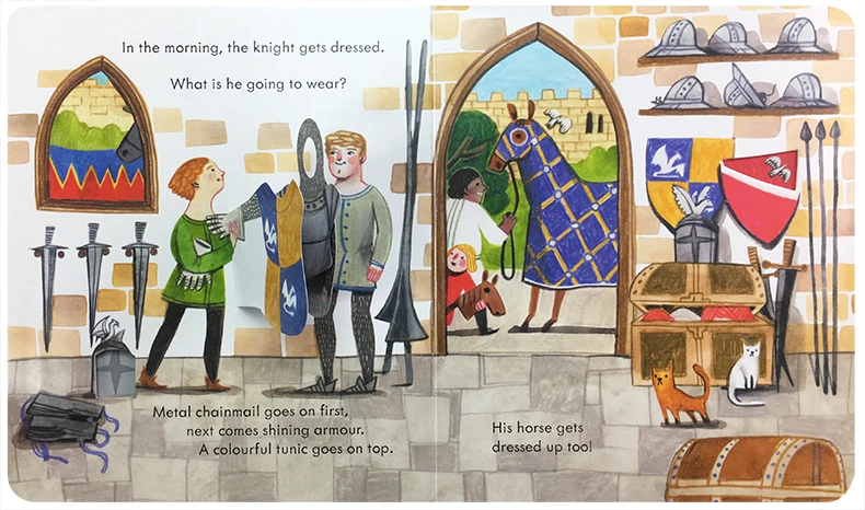 Usborne Peep Inside The Castle - đánh giá và giá Kids Education Picture
