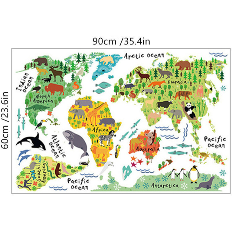 Cartoon Animal Territory Map V - đánh giá và giá Puzzle Map World