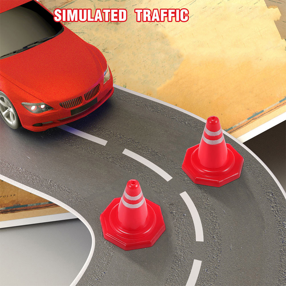 24Pcs Mini Traffic Cones Red P - đánh giá và giá Kids Education Material