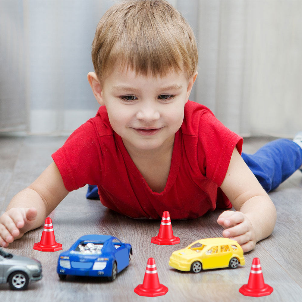 24Pcs Mini Traffic Cones Red P - đánh giá và giá Kids Education Material