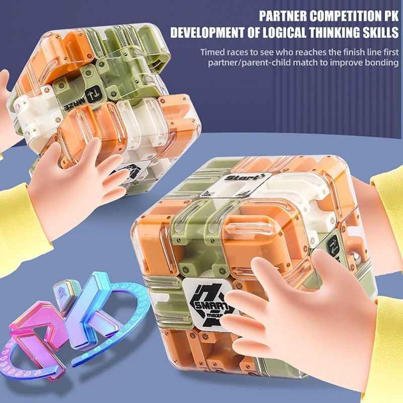 1-10PCS 3D Maze Puzzle Cube Br - đánh giá và giá Brain Teaser Cube