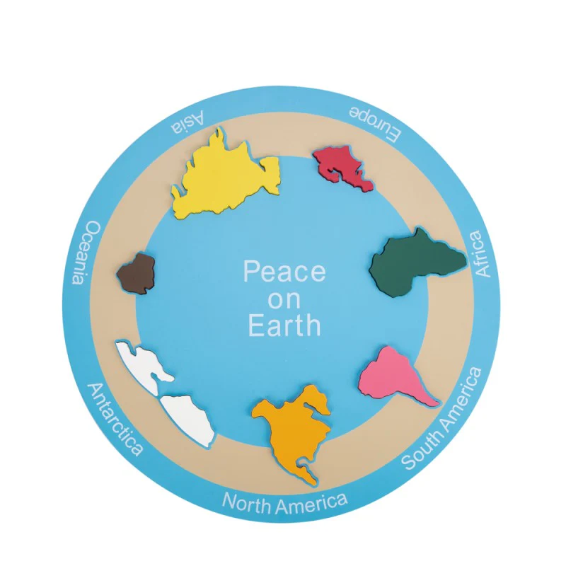 ADENA Montessori 7 Continent P - đánh giá và giá Puzzle Map World