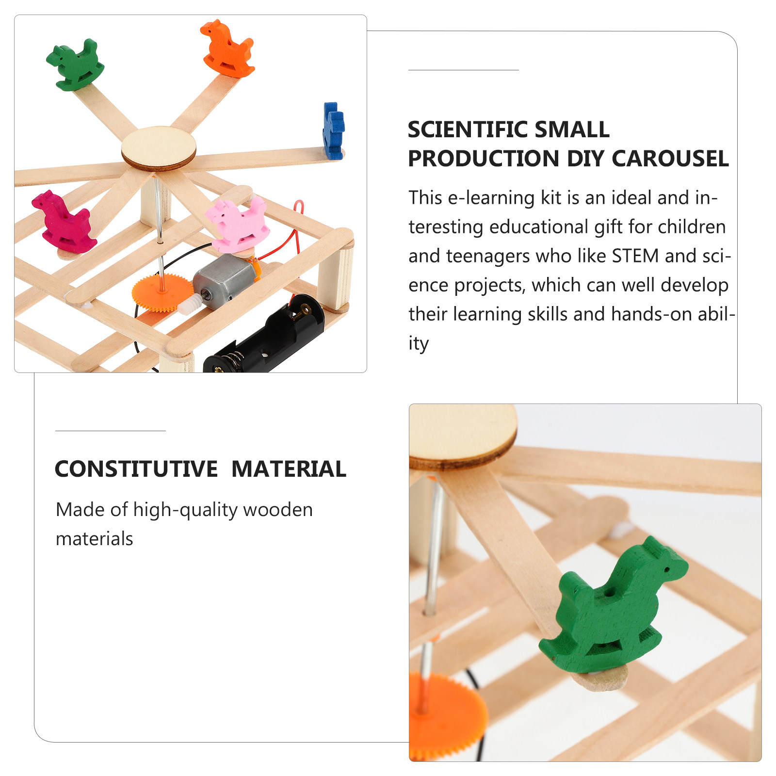 1Set Merry-Go-Round Assemble K - đánh giá và giá Kids Education Material