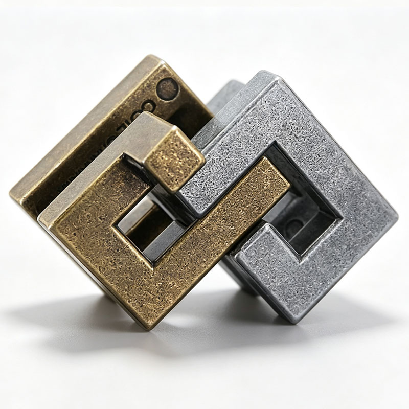 Magic IQ Cast Coil Difficult M - đánh giá và giá Brain Teaser Cube