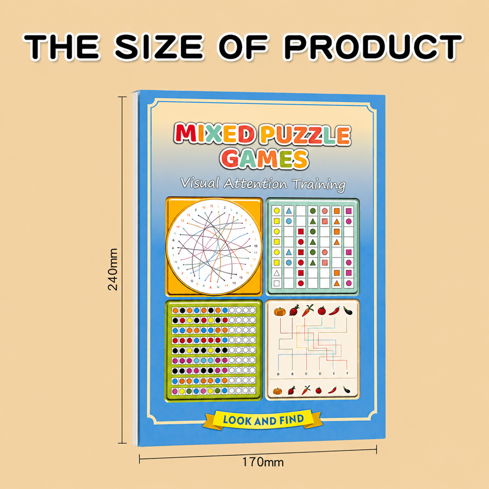 Mixed Puzzle Games Workbook 32 - đánh giá và giá Brain Teaser Cube