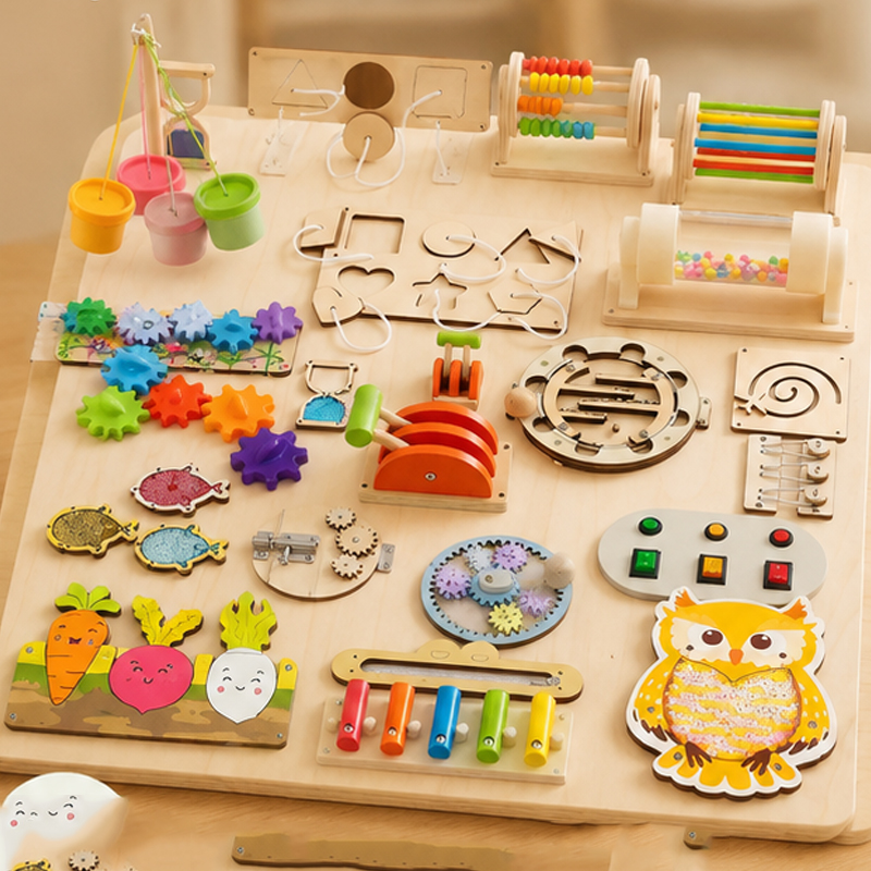 Premium Montessori Busy Board  - đánh giá và giá Kids Education Usa